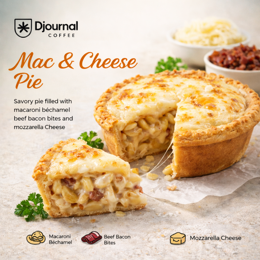 Mac & Cheese Pie Djournal Coffee